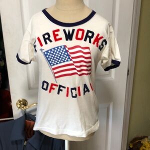1976 Bicentennial Fireworks Official T-shirt Champion